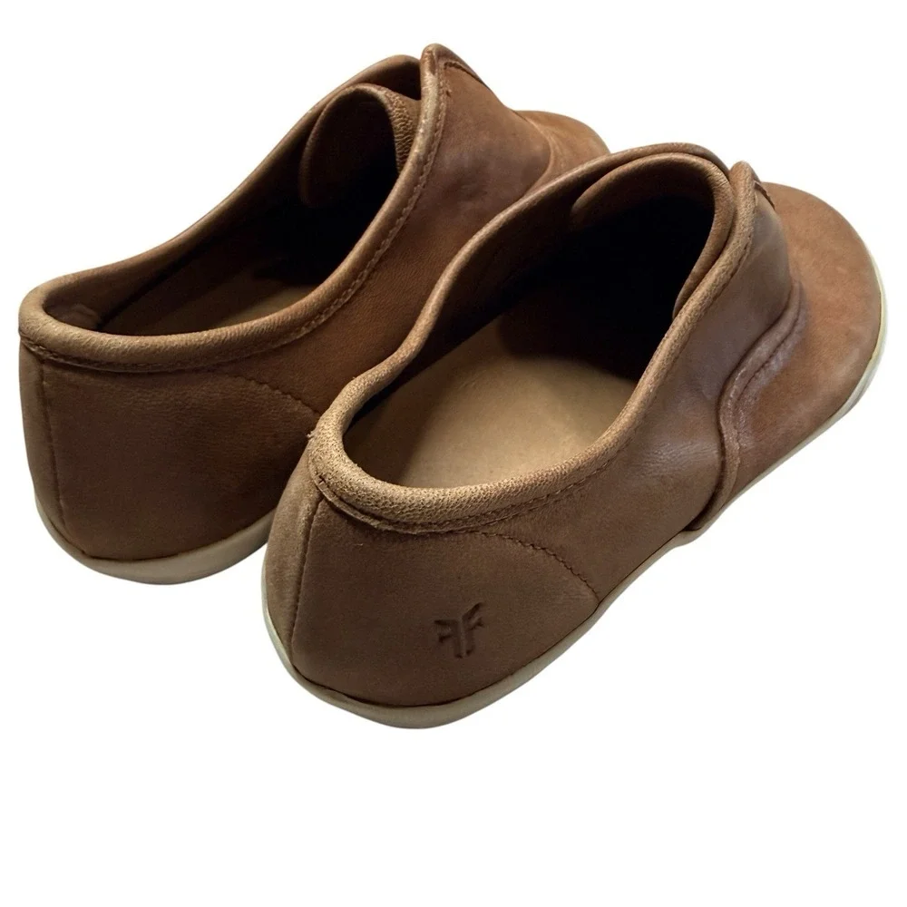 Frye Maya CVO Slip On Sneakers Women's Size 7 Brown Leather Comfort Shoes